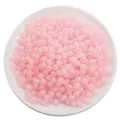 Pink frosted acrylic round beads for DIY bracelet and necklace jewelry making - Round Beads / 110 Pieces/Pack (30g/Pack) / Matte Pink