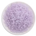 Light purple frosted acrylic round beads for DIY jewelry making and craft projects. - Round Beads / 110 Pieces/Pack (30g/Pack) / Matte Purple