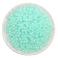 Translucent frosted mint green acrylic round beads for DIY jewelry making and handmade crafts - Round Beads / 110 Pieces/Pack (30g/Pack) / Frosted Light Mint Green