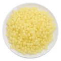 Matte yellow acrylic bead-in-bead round loose beads for DIY handmade jewelry making - Round Bead (Bead-in-bead) / 110 Pieces/Pack (30g/Pack) / Matte Yellow