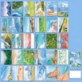 Juego de postales artísticas de paisajes con escenas de montaña y mar para decoración - Querer Irse con el Viento (MR290) / 30 Hojas
