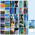 Colección de postales de paisajes de alta calidad con diversos motivos naturales para mensajes - Capturar el Paisaje del Mundo (MR290) / 30 Hojas