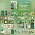 Vintage forest garden style stamp stickers 100pcs for DIY scrapbooking decoration - Pack of 100 / Forest Whisper