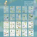 Vintage landscape PET and washi paper sticker sheets for DIY journal decoration - Summer Whispers