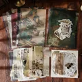 Kit de material para scrapbooking vintage de 140 piezas con paisajes y flores retro - 140 Piezas/Paquete / Cosas Viejas de Rima de Tinta