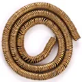 Perles d'hématite bronze ondulées de 6mm pour la fabrication de bijoux et bricolage. - Intercalaire Vague Mat / 6x6x1mm / Or