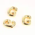 Detail of 20mm gold copper alphabet beads letter G for DIY jewelry making - Letter G / 2 Pcs/Set