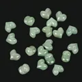 Green natural stone heart-shaped loose beads 13mm for DIY jewelry making accessories - Green Aventurine (s4086) / 5 Pieces 13mm