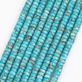 6x3mm blue turquoise rondelle spacer beads for handmade DIY jewelry making crafts - Approx 115 Pieces (6x3mm) / New Lake Blue Imperial Jasper Spacer