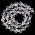 Natuurlijke gefacetteerde bergkristal kralen 10mm rond voor DIY sieraden maken - Multi-Gefacetteerde Ronde Kralen / 10mm (ca. 36 kralen/streng) / Helder Wit