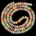 5x8mm bunte Naturstein Abakus Zwischenperlen für DIY Schmuckherstellung Zubehör - 5x8mm (Etwa 148 Stück) / 绿彩扁碎爆花水晶