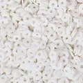 Cuentas heishi blancas planas de arcilla polimérica para hacer joyas DIY - Blanco Puro (Estilo 38) / 6mm