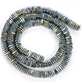 Iridescent electroplated metallic hematite spacer beads for DIY jewelry craft making projects - Triangle Spacer / 6mm / Polished Green Luster