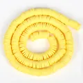 Cuentas Heishi de arcilla polimérica amarillo brillante para joyas y artesanía - Amarillo Claro (Estilo 24) / 6mm