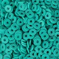 Cuentas Heishi de arcilla polimérica redondas planas turquesas para joyería artesanal - Turquesa (Estilo 27) / 6mm