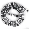Cuentas heishi de arcilla polimérica monocromática negro blanco gris para hacer joyería DIY - Mezcla Negro Blanco Gris (Estilo 11) / 6mm