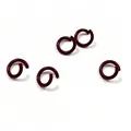 Set of 1.2x8mm dark red lacquered iron split rings for DIY jewelry and keychains - 1.2*8mm / Dark Coffee