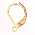 Ganci per orecchini a monachella placcati oro 18k per gioielli - Monachella a D / oro kc