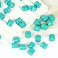 Premium synthetic turquoise bamboo-joint beads for DIY jewelry making accessories - 9x9mm Bamboo Bead / 10 Pieces/Pack