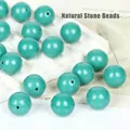 Synthetic turquoise round loose beads for DIY jewelry making accessories - 16mm Round / 10 Pack