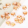 9x11mm triangular faceted champagne crystal beads for jewelry making, 20pcs - 9x11mm 20 Pieces / Amber