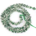 Close-up of 6mm star-shaped green aventurine stone beads for DIY jewelry making. - 1 Strand Approx 68 Pcs (6x2mm) / K2 Jasper