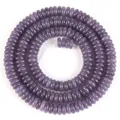 Close-up of 2x6mm purple natural stone abacus beads for jewelry making - Disc / 160 Pieces / Purple Jade