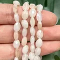 6x8mm faceted flat oval peach moonstone beads for DIY jewelry making - Faceted Flat Oval / 23 Pieces/Pack (6x8mm) / Pink Aventurine