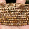 Natural faceted earth-tone stone beads 2mm 3mm 4mm for DIY jewelry making accessories - 2mm Approx 170 Pieces / Jasper