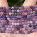 Faceted natural amethyst stone beads 2-4mm for DIY jewelry making and craft projects - 2mm (approx 170pcs) / Lilac Stone (#62)