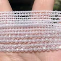 High-quality faceted clear natural stone beads in 2mm 3mm and 4mm for DIY jewelry - Zirconia Style (#58) / 2mm (Approx 170 Pieces) / White