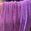 Faceted purple natural stone beads in 2/3/4mm for DIY jewelry making accessories. - 2mm (approx 170pcs) / Phosphosiderite