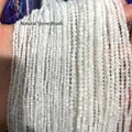 High-quality faceted white natural moonstone gemstone beads for DIY jewelry making - 2mm (Approx 170 Pieces) / White Moonstone