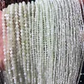 Faceted natural light green stone beads for DIY jewelry in 2mm 3mm 4mm sizes. - 2mm (Approx 170 Pieces) / Xinschan Jade