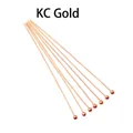 Detailed macro shot of KC Gold copper round head ball pins for DIY jewelry making crafts - 16mm (Price for 1 Piece) / KC Gold