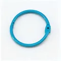 30mm light blue painted iron binder ring for DIY keychain and scrapbook projects - 30mm / Blue