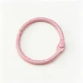 30mm pink metal binder ring with colorful paint finish for DIY crafts and keychains - 30mm / Pink