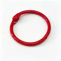 30mm bright red painted iron loose-leaf ring for DIY crafts and keychains. - 30mm / Red