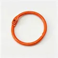 Bright orange 30mm painted iron binder ring for DIY keychain and jewelry accessories - 30mm / Orange
