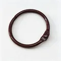 High quality brown 30mm painted iron loose-leaf ring for DIY keychains and binders. - 30mm / Brown