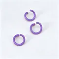 Purple 1.2x8mm painted iron open jump rings for DIY jewelry making and accessories - 1.2*8mm / Purple