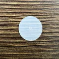 Clear circular silicone earring disc pad for anti-friction and piercing protection - 12mm (1.2mm Hole)