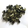 Antique bronze square ribbon crimp ends for DIY jewelry making and cord fastening - 4*8mm (1 Piece) / Antique Bronze