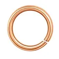 Small rose gold plated iron open jump ring connector for DIY jewelry accessories - 1.2*14mm / KC Gold