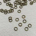 3-14mm antique bronze open jump rings for DIY jewelry making and craft projects - 0.7*5mm / Antique Bronze
