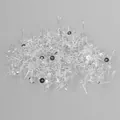 Macro detail view of a bulk pile of silver earring posts for DIY jewelry making - Flat Head (No Stamp) / 20 Pieces/Pack (4mm) / Silver