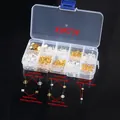 Close-up detail of DIY earring accessory set featuring various size studs and stoppers - Earring Stud Accessory Kit (X9R73)