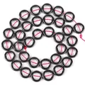 Polished black metallic hematite donut-shaped loose beads for DIY jewelry making crafts - 12mm Approx 32 Pieces / Natural Black Donut Beads