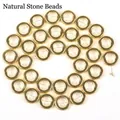 Perles en forme de donut en hématite dorée pour la création de bijoux DIY faits main - 12mm Environ 32 Pièces / Perles Beignet Or Brillant