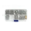 Set completo di accessori per gioielli orecchini fai-da-te con ganci e perni in scatola - Set di Accessori S379 (Griglia)